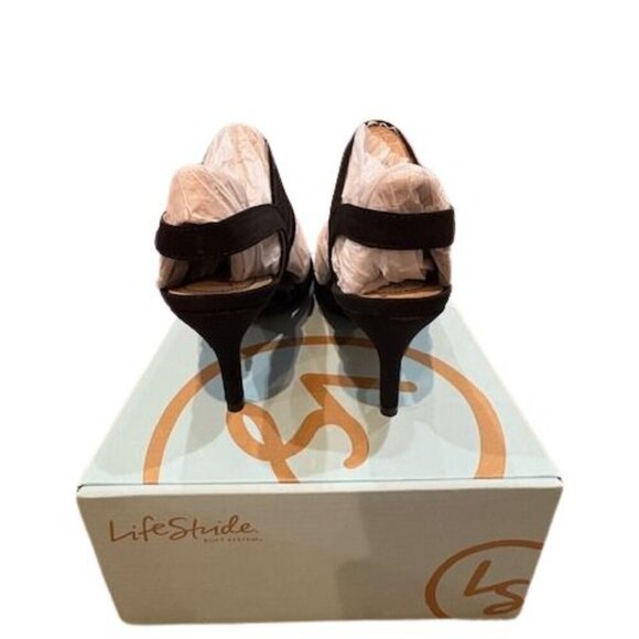 Life Stride “Sanya” Modern Microsuede Pump in Black – Size 9 M – New in Box - Picture 5 of 9